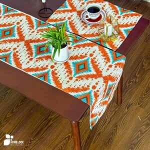 Aztec print table runner