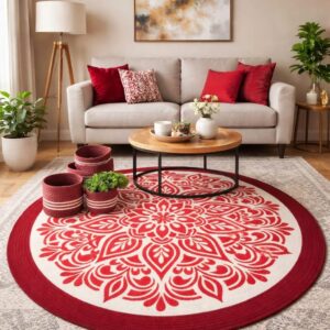 Tarkish mandala jute rug